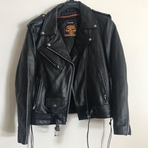 Plus size Leather Moto Jacket